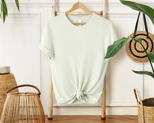 Bella Canvas 3001 CITRON T-shirt Mockup | Boho Babe Hanging Mockup Design Vol.1