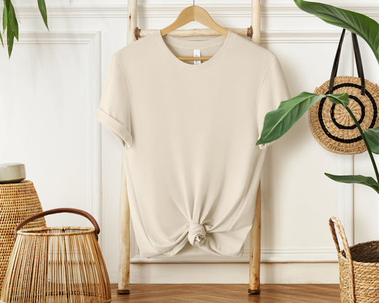 Bella Canvas 3001 DUST T-shirt Mockup | Boho Babe Hanging Mockup Design Vol.1