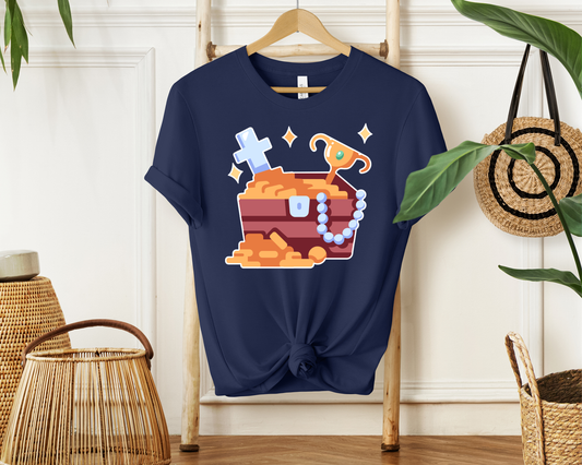 Bella Canvas 3001 NAVY T-shirt Mockup | Treasure